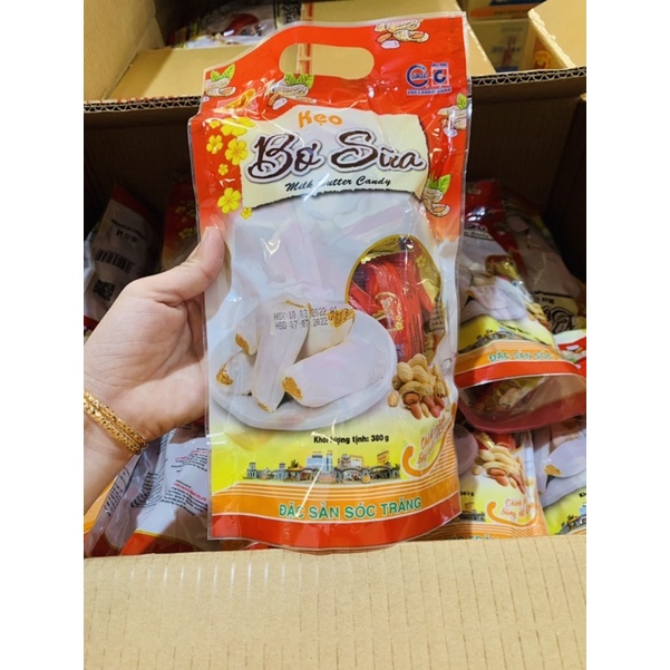 Kẹo bơ sữa đậu phộng Tân Huê Viên