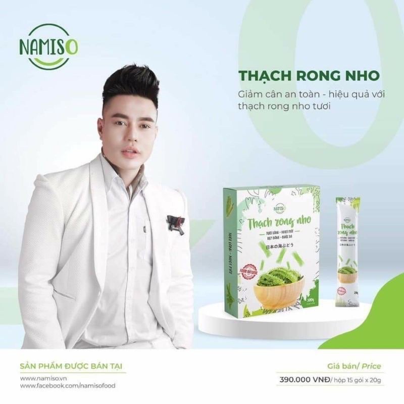 Thạch rong nho Namiso, thạch rong nho giúp khỏe da đẹp dáng