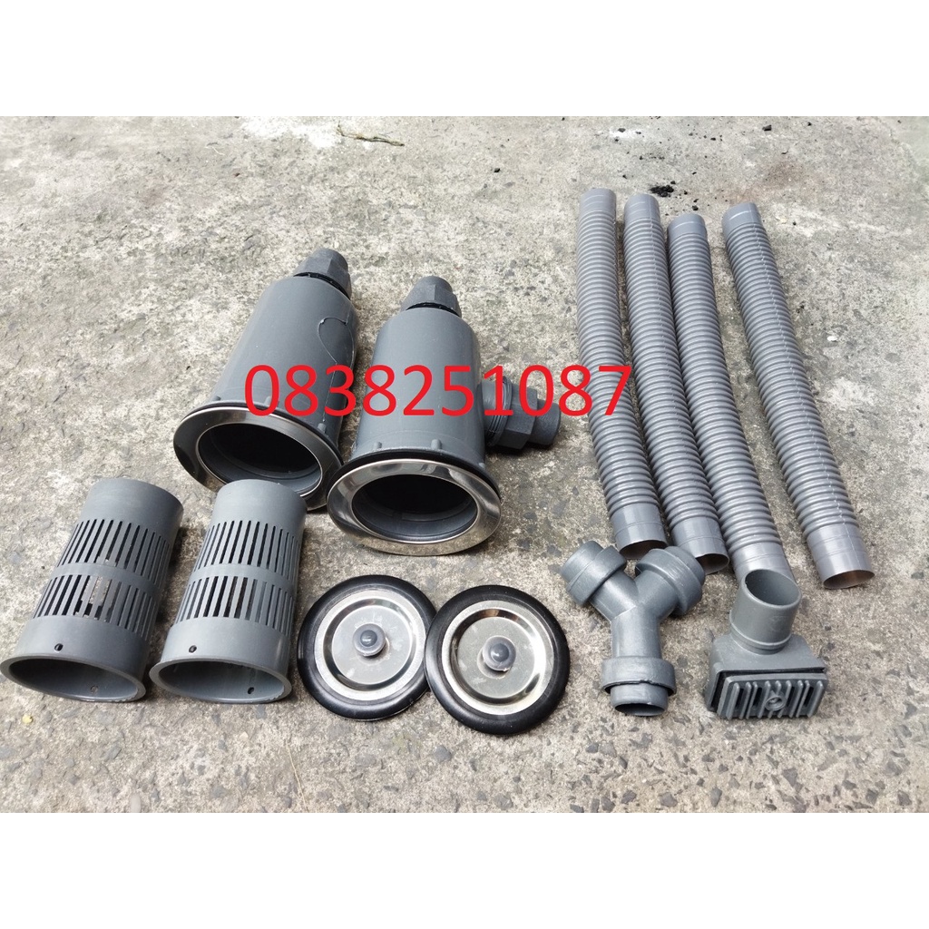 Bộ xả bồn rửa chén 2 khay  cao cấp