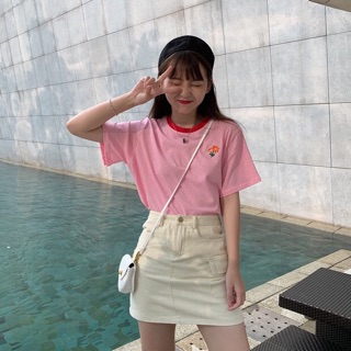 Áo thun viền cổ