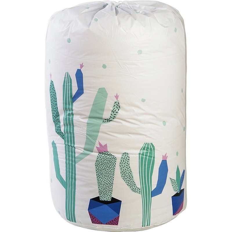 Túi Đựng Chăn Mền / Đồ Chơi Bằng PEVA Trong Suốt Họa Tiết Hoạt Hình Có Thể Gấp Gọn Tiện Dụng