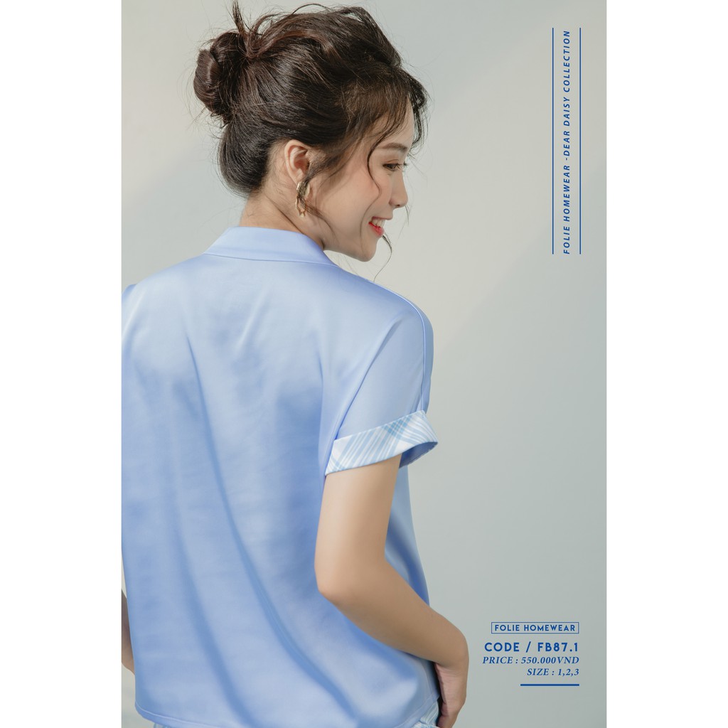 Folie Homewear đồ mặc nhà áo tay ngắn quần lửng FB87.1