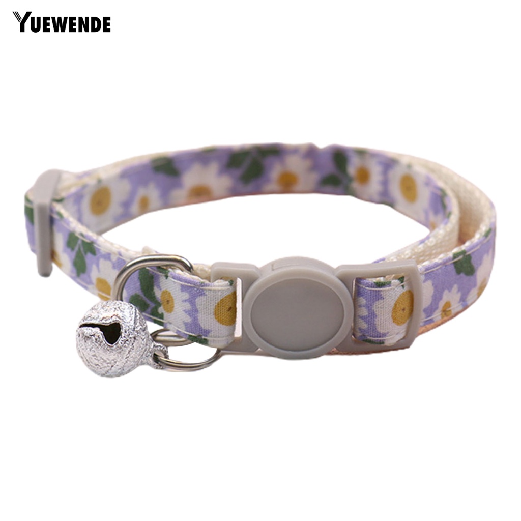 1/3/6 Vòng Cổ Có Chuông Họa Tiết Hoa Cho Thú Cưng