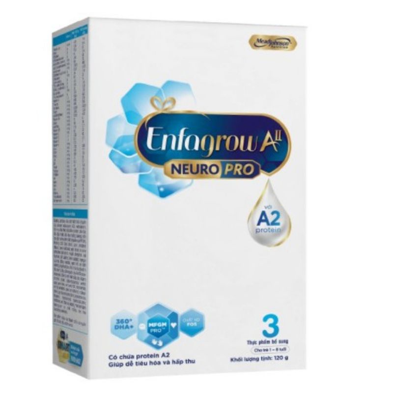Sữa Enfagrow A2 Neuropro hộp giấy 120g cho trẻ từ 1-6 tuổi
