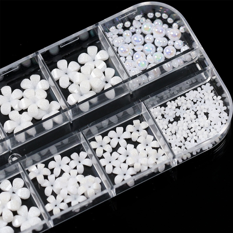 Phụ Kiện Hoa Và Bướm Trang Trí Móng Tay Nghệ Thuật