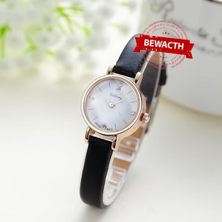Đồng hồ nữ Dây Da BeWatch Đen Trắng