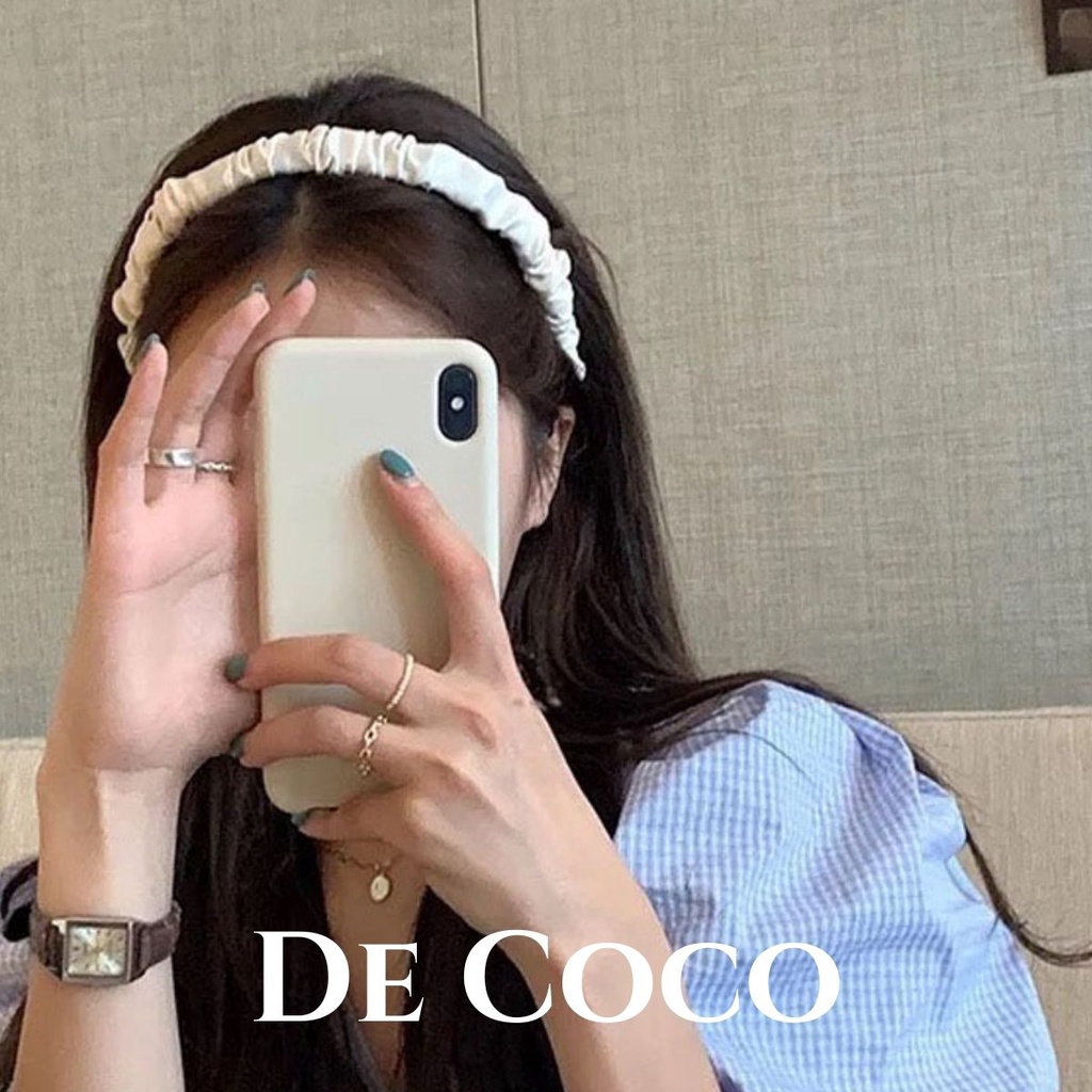 Bờm nhún lụa satin sắc màu decoco.accessories