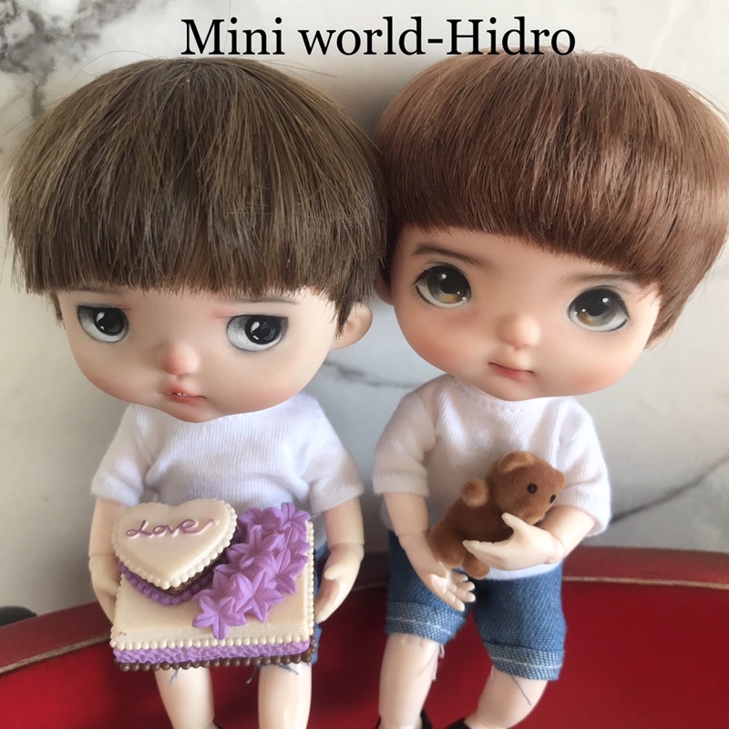 Đồ chơi, phụ kiện, nội thất máy xay sinh tố, máy pha cafe mini tí hon dùng cho Búp bê BJD 1/12, 1/8 trang trí. Combo