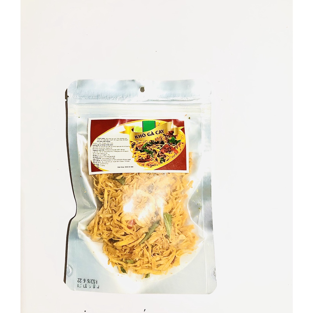 Khô gà lá chanh gói lớn 150g đồ ăn vặt Việt Nam