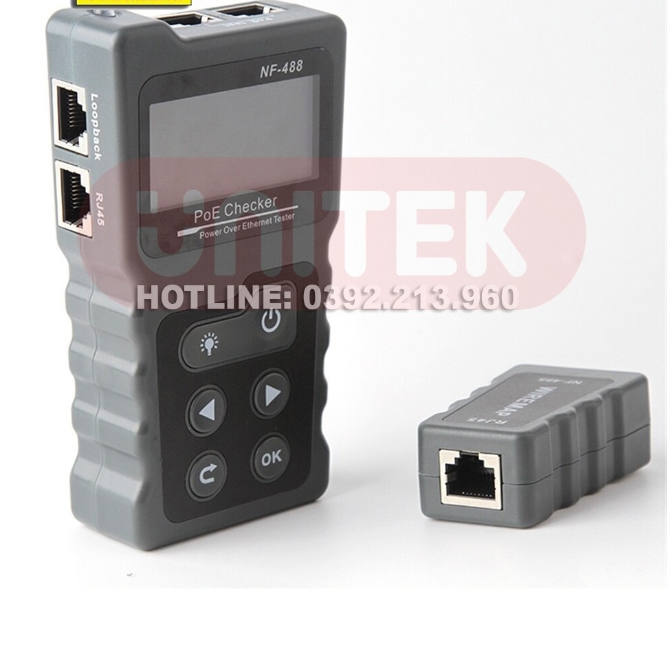 Máy Test Và Kiểm Tra Tín Hiệu Cáp Mạng POE NOYAFA NF-488 cao cấp- hàng chính hãng NOYAFA