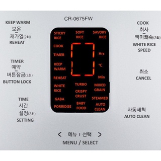 Nồi cơm điện Cuckoo CR-0675FW 1L (Cuckoo trứng)