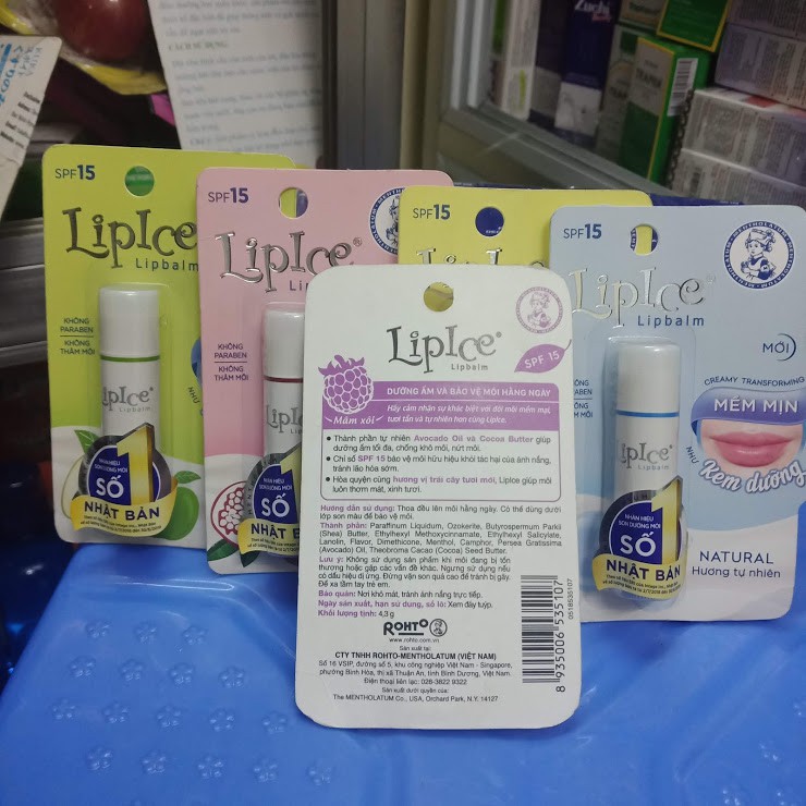 Son dưỡng lipice không màu dưỡng môi mềm mịn