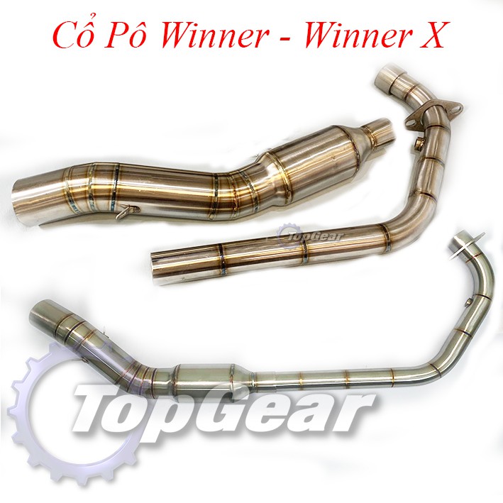 Cổ Pô Winner, Winner X - Bầu Tổ Ong - inox 304, Lắp NHƯ ZIN <TOPGEAR>