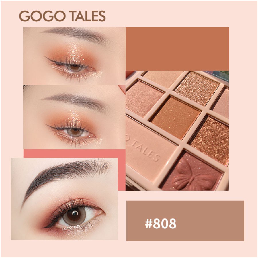 Bảng Phấn Mắt GOGO TALES Hoa Cúc 8 Màu - Heart Beat Star Yarn Eyeshadow