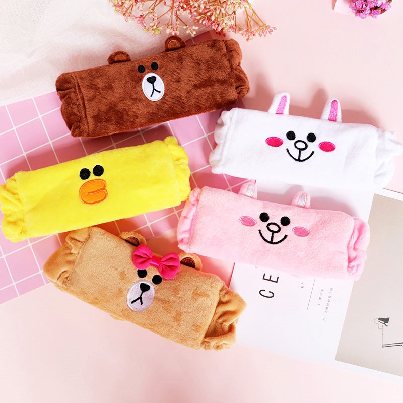 Băng Đô Turban Phẳng Gấu Brown, Thỏ Cony, Vịt Vàng Cute!