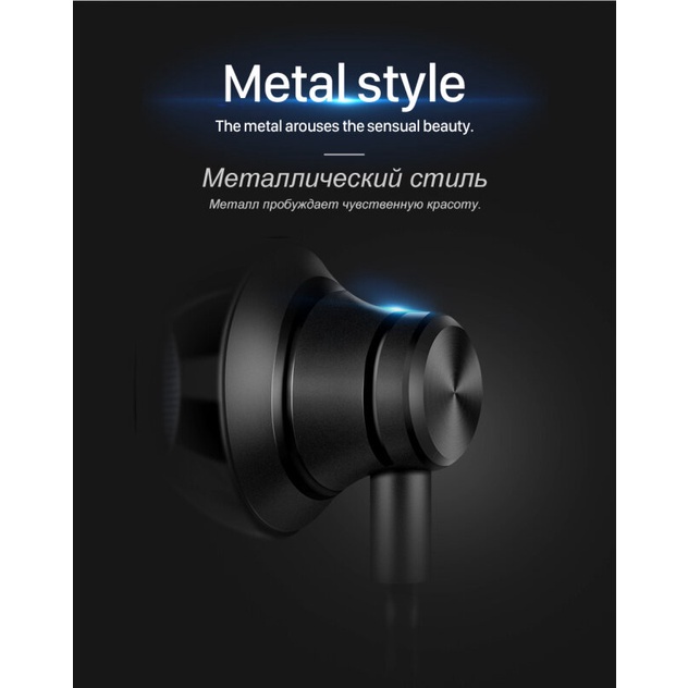 Tai nghe nhét tai HOCO. M18 giắc 3.5mm kim loại âm thanh siêu trầm thích hợp cho điện thoại/ máy tính/ máy tính bảng