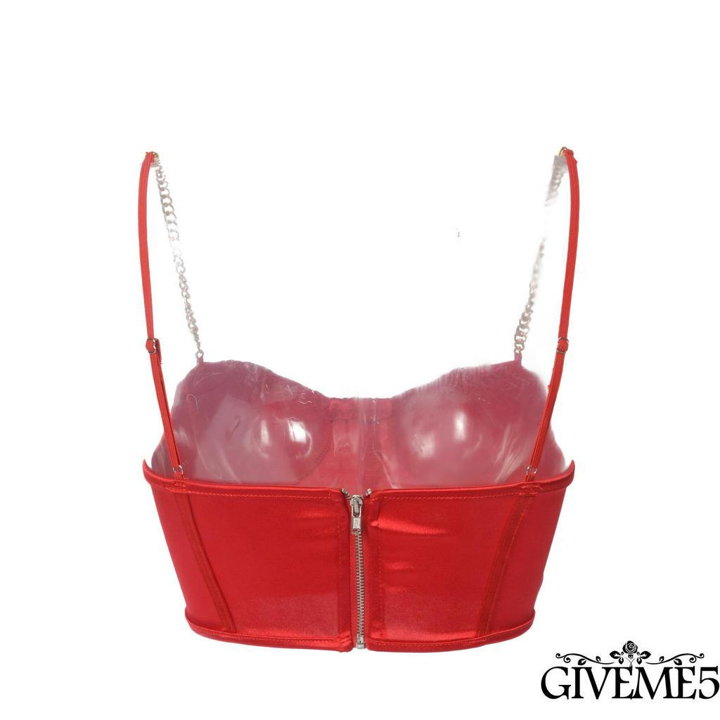 Áo lửng 2 dây màu trơn kiểu dáng quyến rũ cho nữ