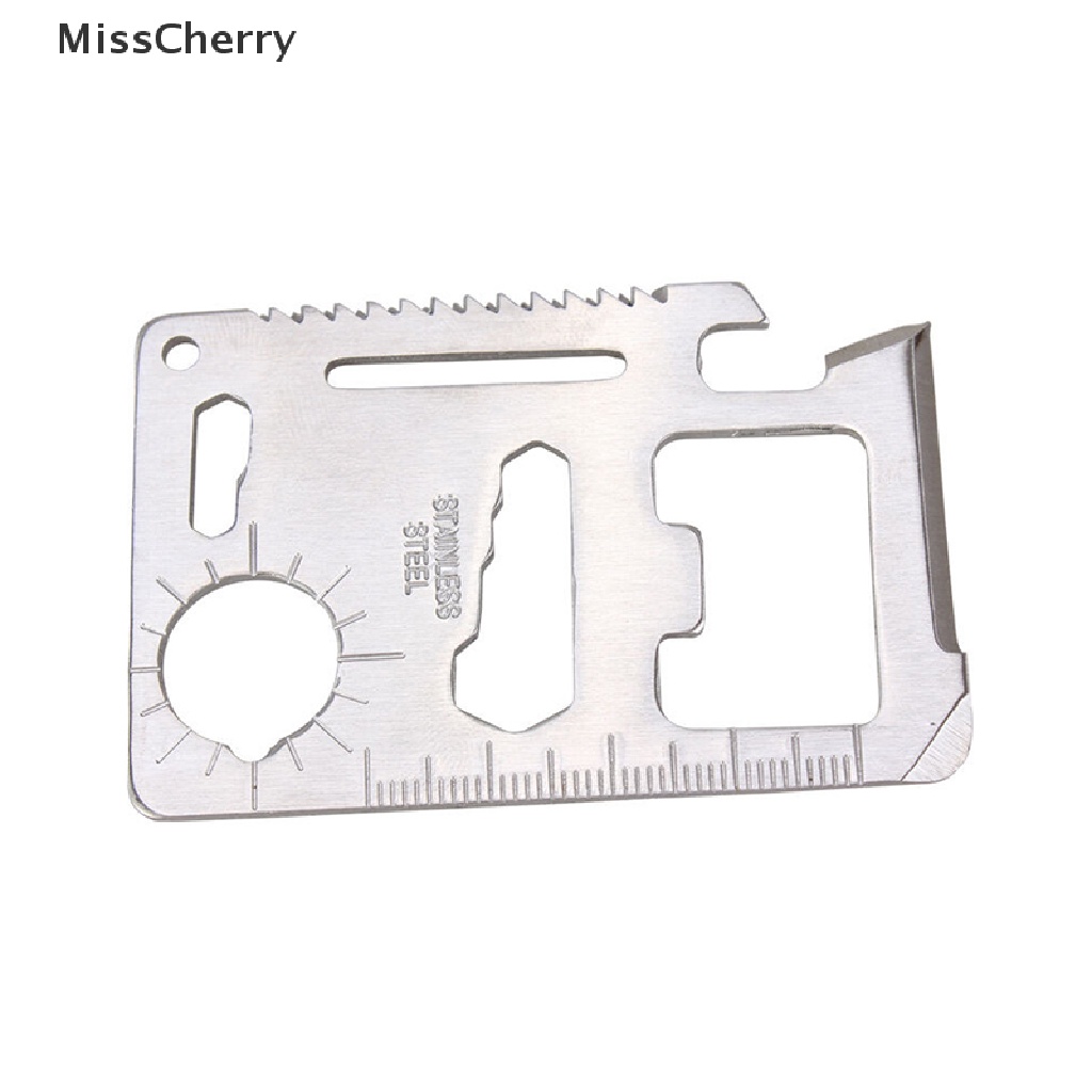 Thẻ sinh tồn mini đa năng 11 trong 1 tiện dụng cho hoạt động ngoài trời