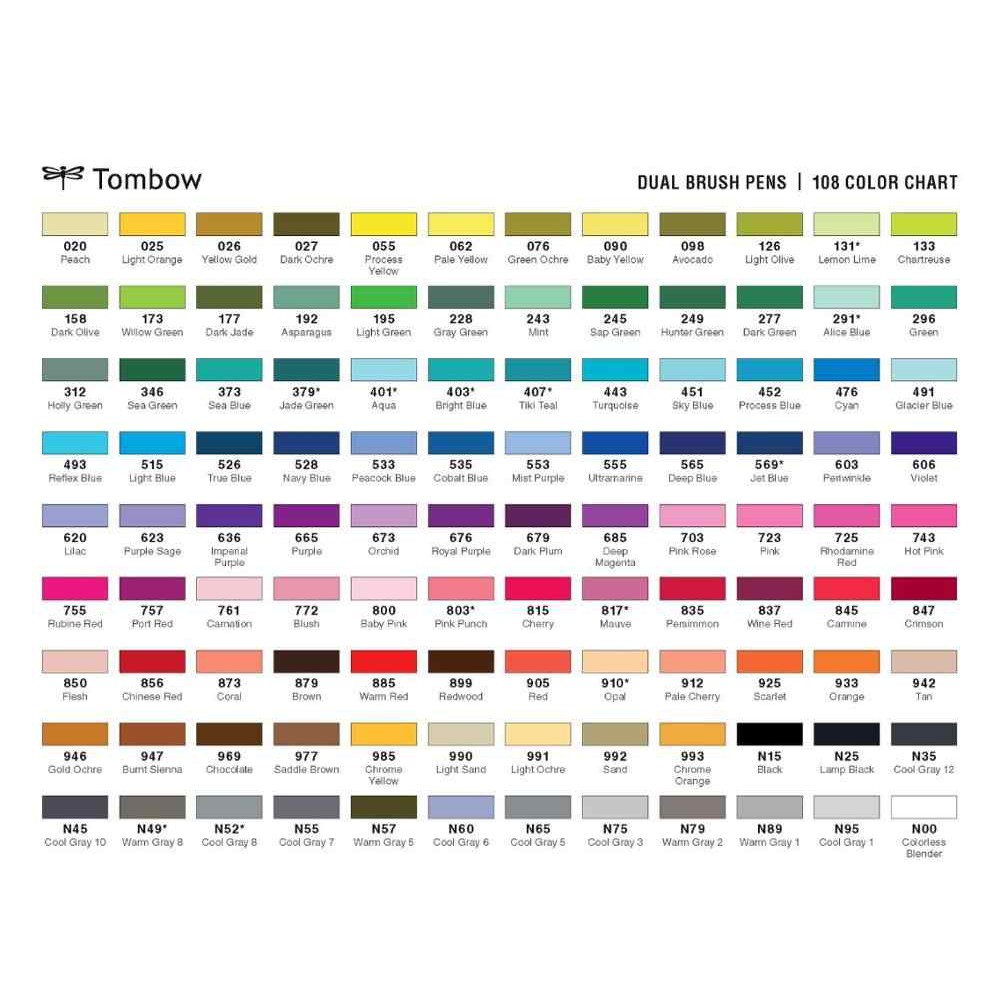 BÚT VIẾT CALLIGRAPHY CAO CẤP TOMBOW AB-T DUAL BRUSH PEN