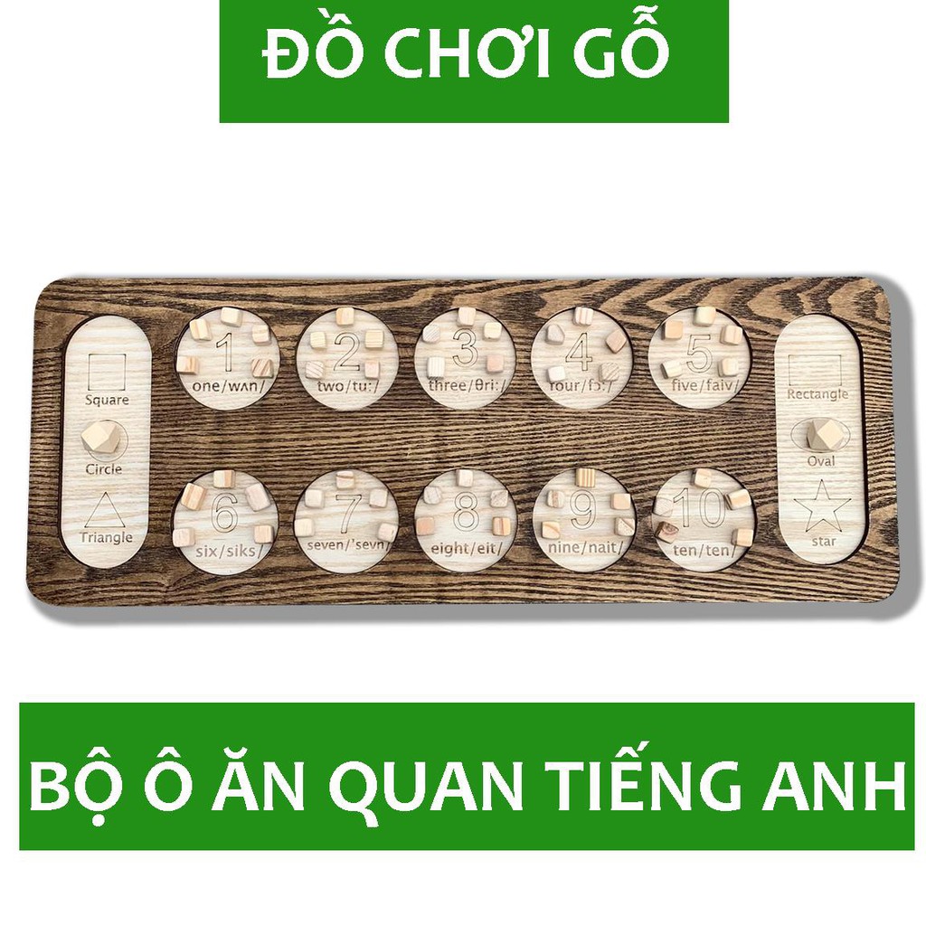 BỘ TRÒ CHƠI Ô ĂN QUAN BẰNG GỖ