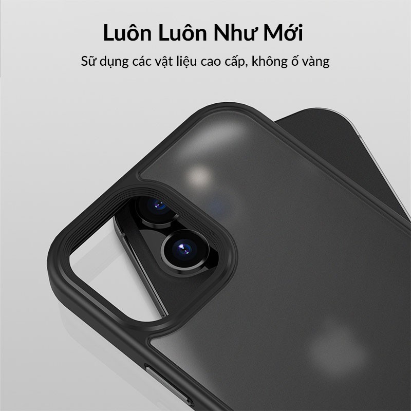 Ốp Lưng Likgus Tuan Series Chống Sốc, Viền Màu, Phủ Mờ Chống Ố Vàng, Dùng cho iPhone 12, 11/11Pro, X/XS, Xsmax