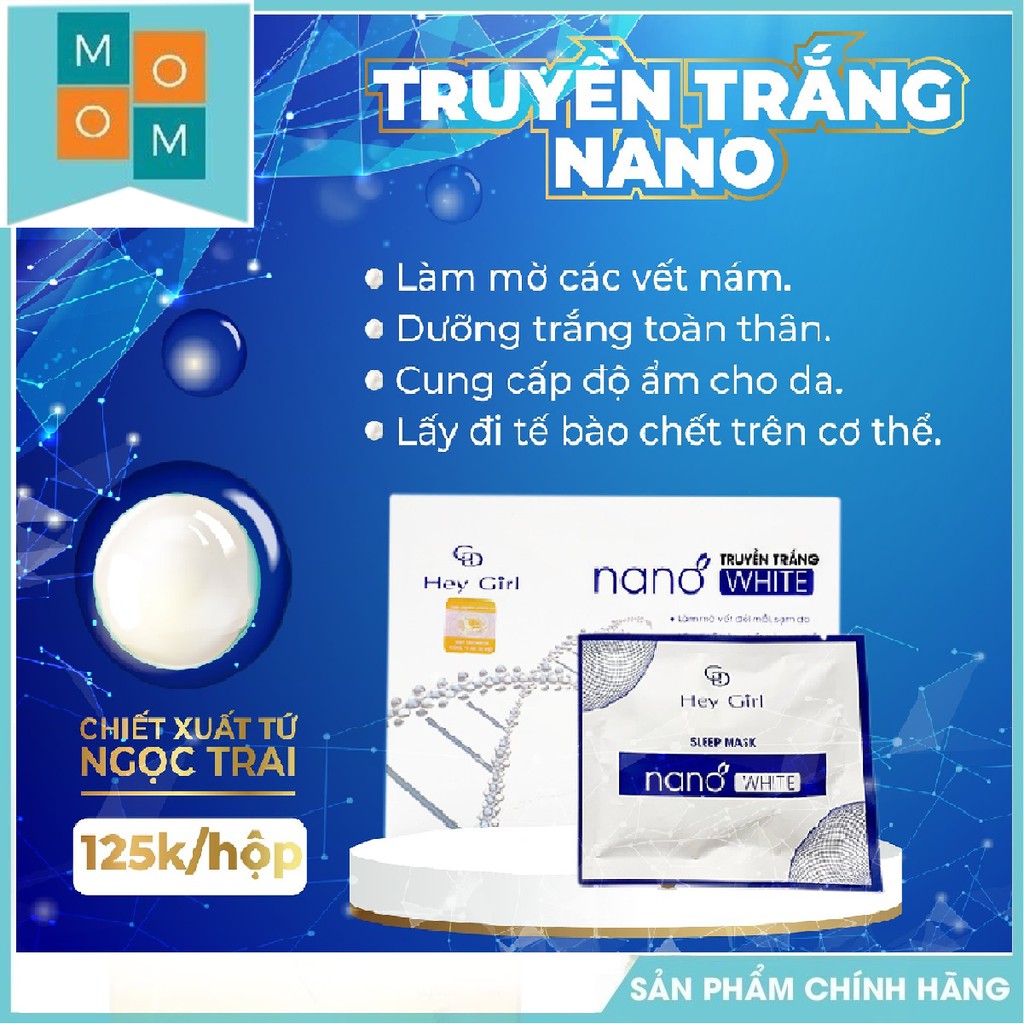 Tắm trắng body. Truyền trắng Nano White - trắng da an toàn- MẪU MỚI [SALE SỐC TRUYỀN TRẮNG]