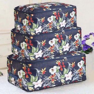 Set 3 túi đựng quần áo chăn màn không quai