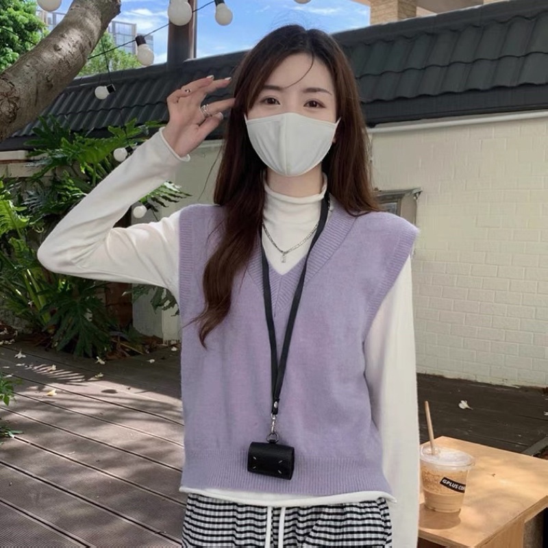 [CÓ SẴN+ẢNH THẬT]Áo gile len nữ cổ tim nhiều màu mẫu xinh xắn mẫu 2020 | BigBuy360 - bigbuy360.vn