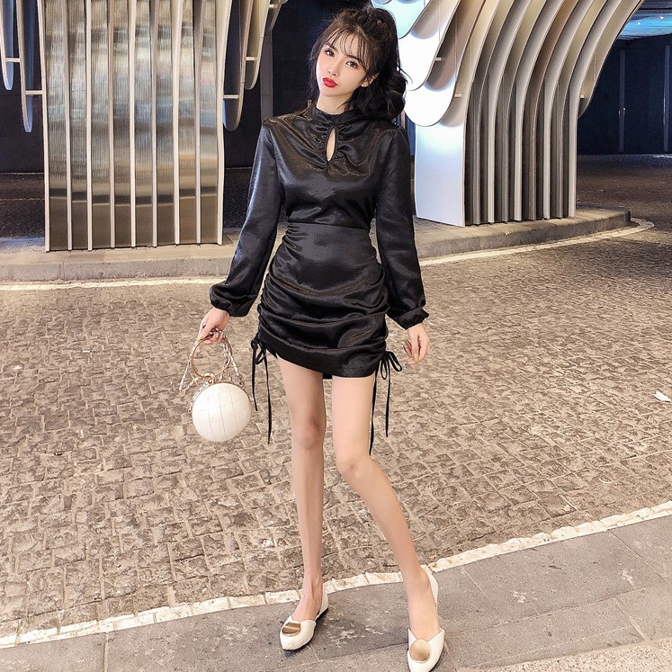 Đầm nữ dáng ôm tay kiểu tay dài Emilyshop