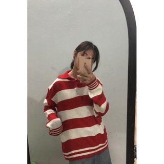Áo len trom rộng