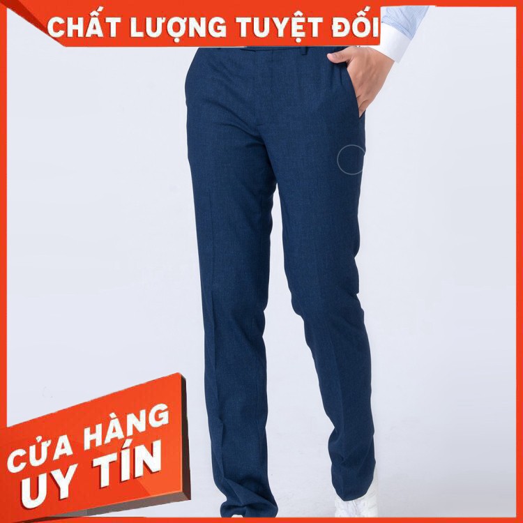 Quần Âu Nam Biluxury Màu Xanh Tím Than 2QAUH08015 - Hàng nhập khẩu