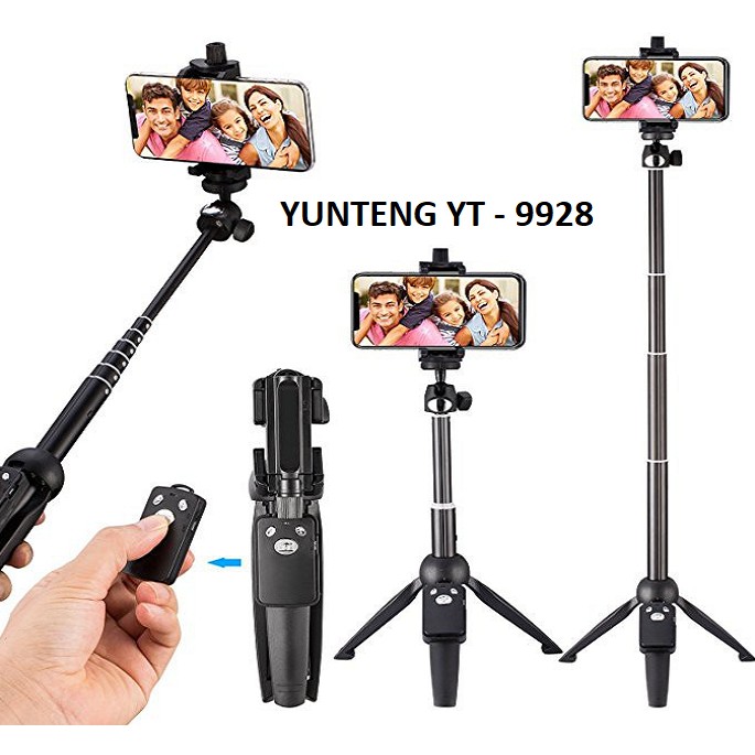 Gậy Selfie - Tripod Chụp Ảnh - Yunteng 9928 Có Điều Khiển Bluetooth, Xoay Dọc Ngang 360 Độ Cao Cấp Chính Hãng | BigBuy360 - bigbuy360.vn