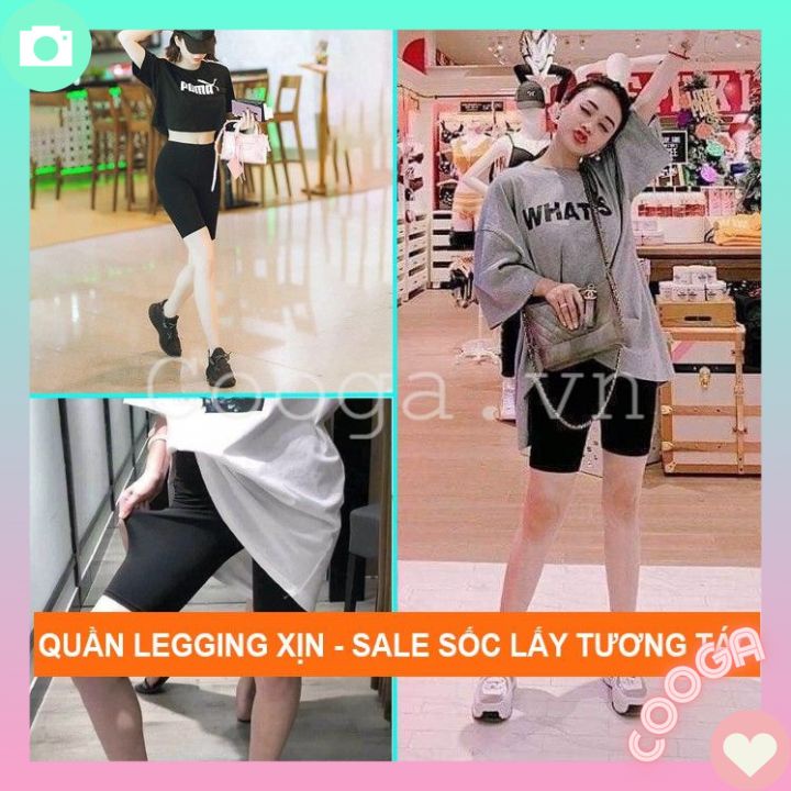 Quần legging lửng nữ COOGA thể thao nâng mông CG003