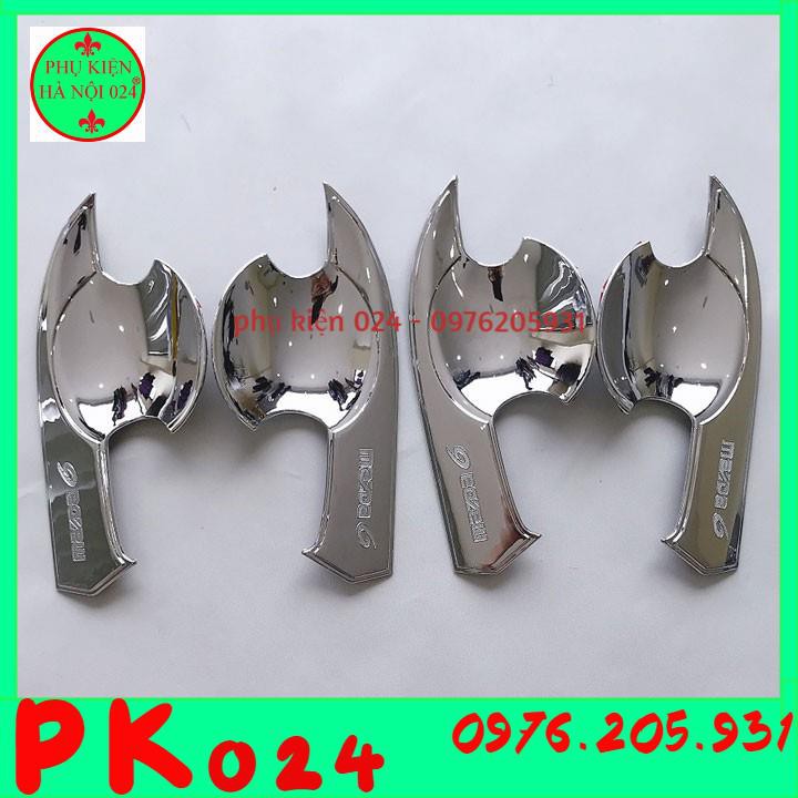 [Mazda 6 2015-2019] Bộ Ốp Hõm Tay Nắm Cửa Mạ Crom Chống Trầy Xước Cho Ô Tô - Mazda 6 2015-2019