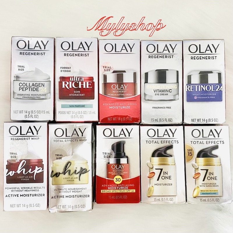 Kem chống lão hóa Olay Luminous &amp; regenerist mini (trial size 14g)