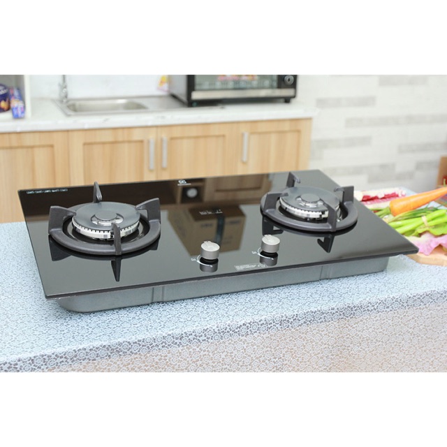 Bếp gas âm Electrolux EGT7627CK - Kính cường lực, 2 đầu đốt tiết kiệm gas, màu đen