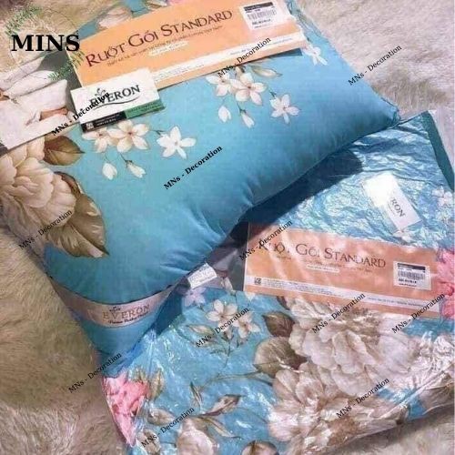 Ruột gối ép hơi bông tinh khiết nhiều mẫu (Size 45cm x 65cm) - Đảm bảo không xẹp