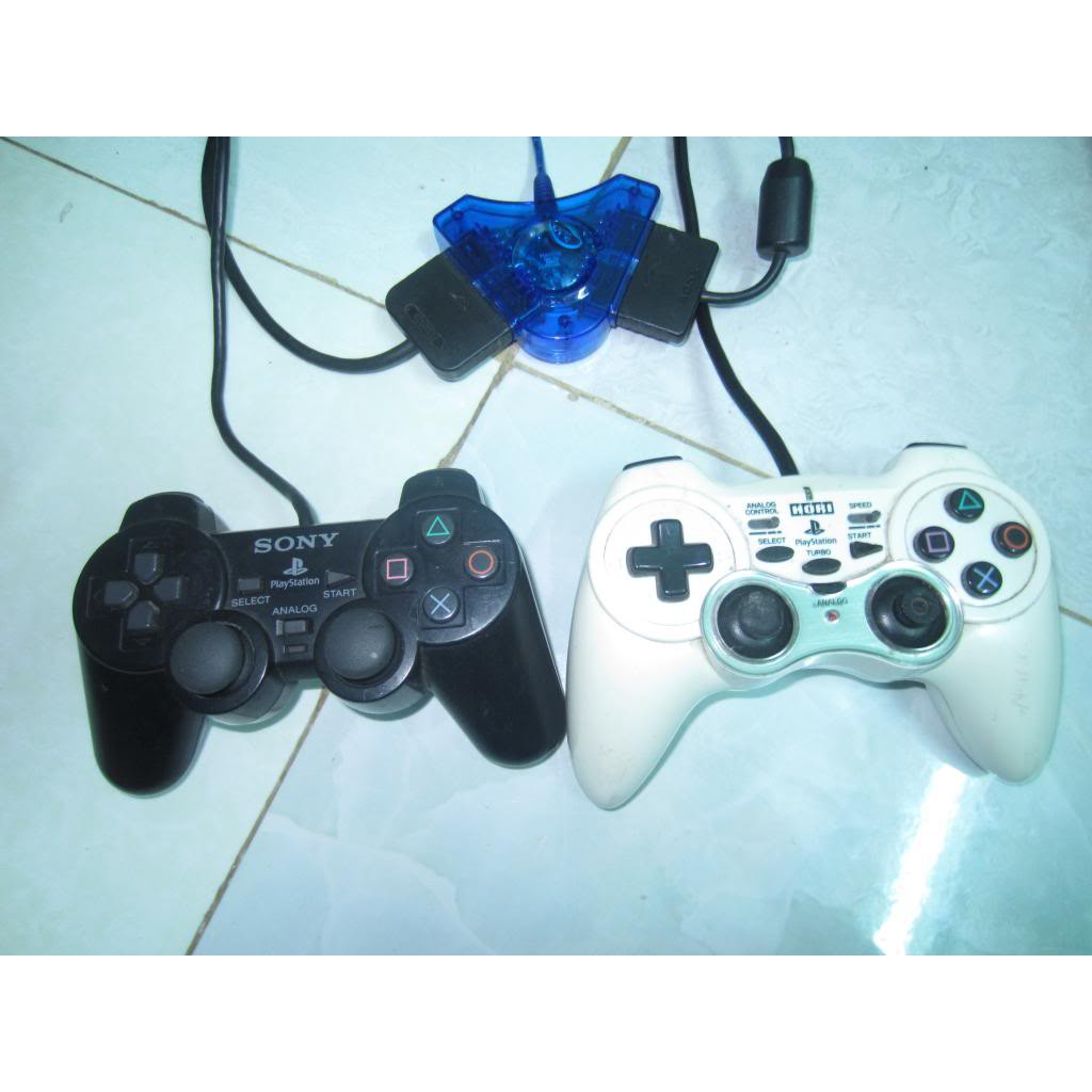 Combo 2 Tay Cầm PS2 + 1 Bộ Chuyển Đổi PS2 to PC