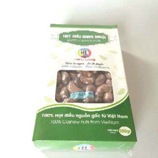 Hạt Điều Rang Muối Hảo Hạng Hiếu Láng (500gram Vỏ Lụa)