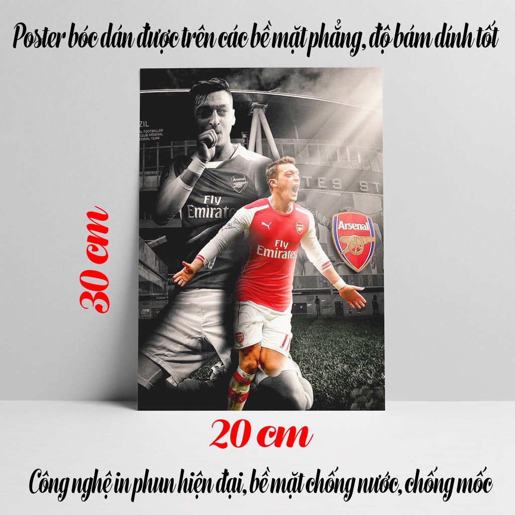 Poster Bóng Đá Mesut Ozil, Poster Mesut Ozil Cực Đẹp, Poster Bóng Đá Có In Theo Yêu Cầu