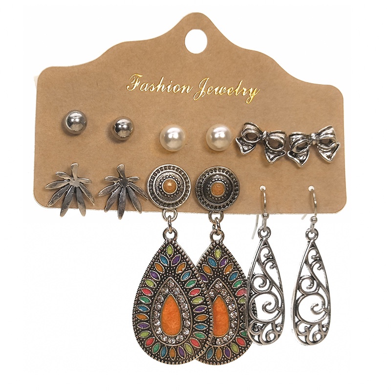 Hoa tai đi biển nhiều màu sắc phong cách boho cá tính mới mẻ M003