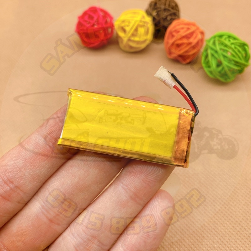 Pin Lithium Polymer 3.7V 360mAh có mạch bảo vệ, dây điện vỏ silicon chịu nhiệt