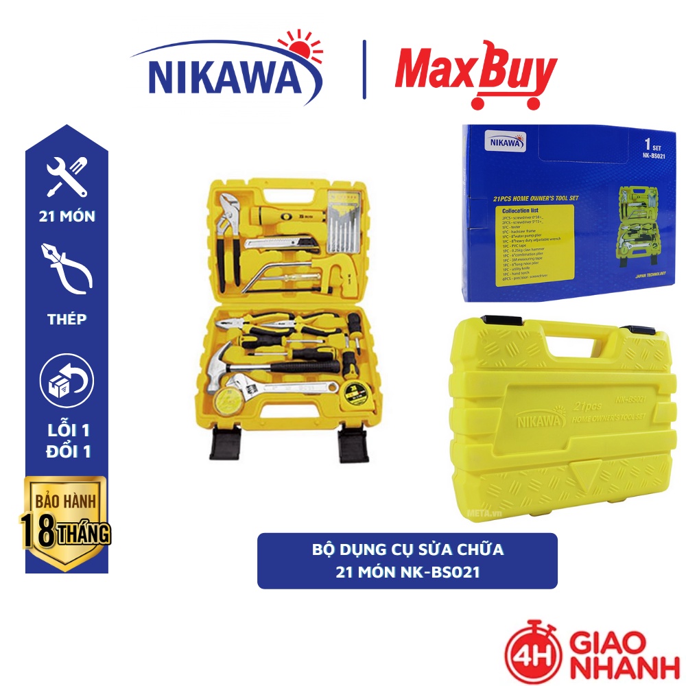 Bộ dụng cụ sửa chữa đa năng 21 Món Nikawa NK-BS021, bộ đồ nghề