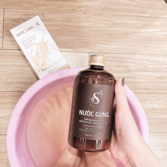 Nước Cốt Gừng Nguyên Chất 500ml Chiết Suất Gừng Tươi Gíup Giữ Ấm Cơ Thể Mẹ Sau Sinh Và Cho Bé - SAM NATURAL | BigBuy360 - bigbuy360.vn