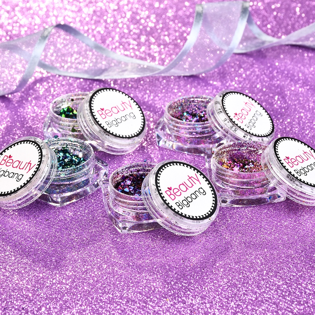 Bột Nhũ Kim Tuyến Trang Trí Móng Tay 12 Màu Sắc Tùy Chọn 0.1g