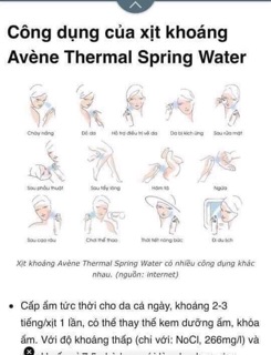 Xịt khoáng cấp ẩm #A.ve.ne Pháp 300ml