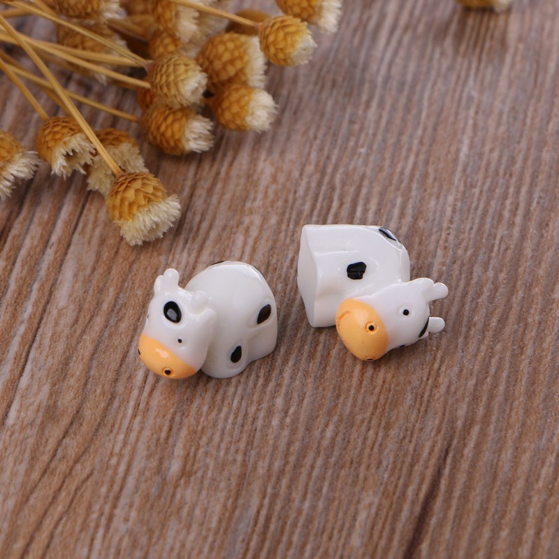 Đồ trang trí Bò Sữa Mini Trang Trí Sân Vườn