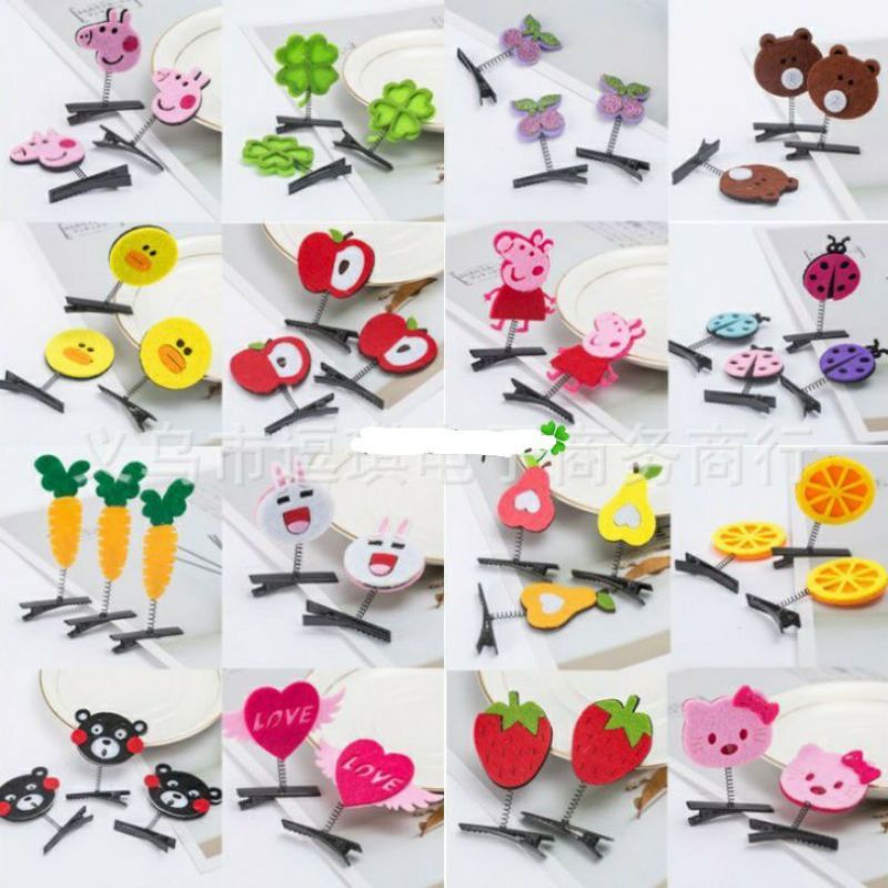 Kẹp tóc lò xo hoạt hình dễ thương