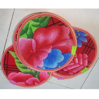 Miếng lót nồi hình tròn 22cm lót vải nhung giá rẻ Chất lượng