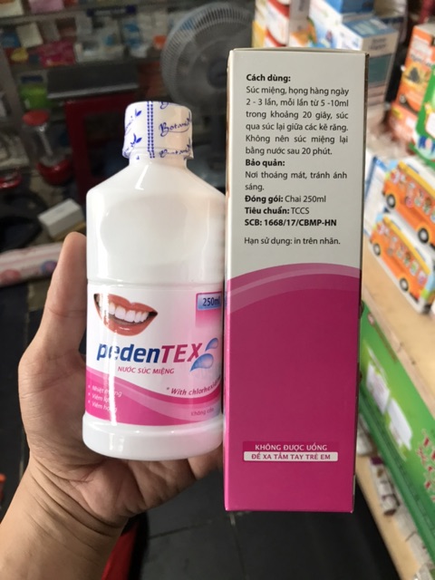 SÚC MIỆNG PEDENTEX 250ml-giảm nhiệt miệng, hôi miệng